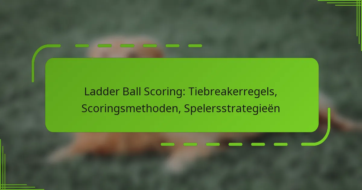 Ladder Ball Scoring: Tiebreakerregels, Scoringsmethoden, Spelersstrategieën